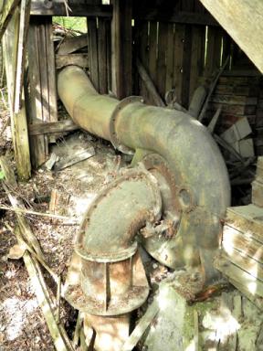 Conduites forcées et turbine.