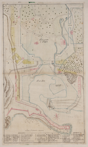 Plan du port de Nice vers 1754.