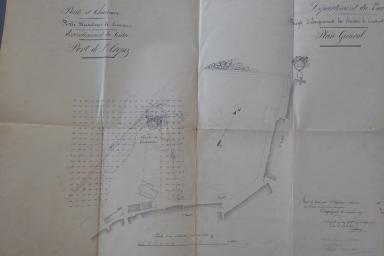 Plan du port de Saint-Tropez en 1837.