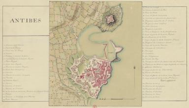 Antibes. Tiré de : Plans des ports de France,1777.