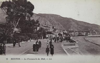 33 MENTON. - La Promenade du Midi. - LL.