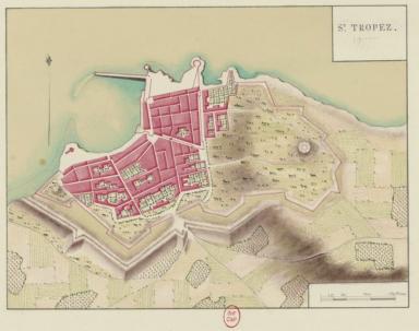 St Tropez. Tir de : Plans des ports de France,1777.