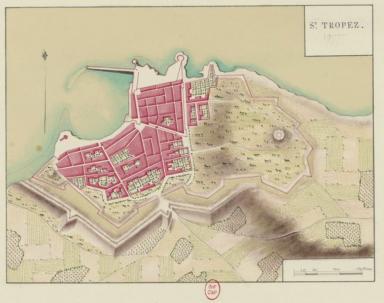 St Tropez. Tiré de : Plans des ports de France,1777.