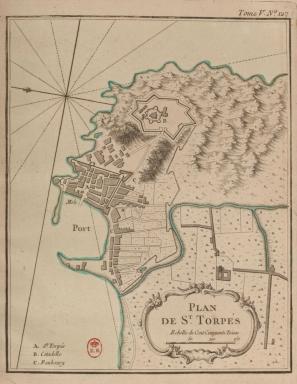 Plan de St Torps [Port de Saint-Trpoz vers 1770].