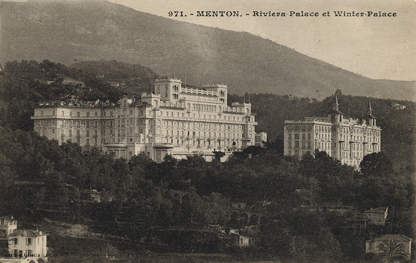 971. - MENTON. - Riviera-Palace et Winter-Palace.@971. - MENTON. Riviera-Palace et Winter-Palace.
