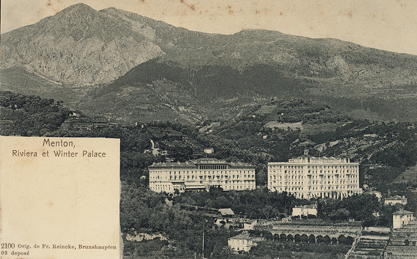 Menton, Riviera et Winter Palace.@Menton, Riviera et Winter Palace.