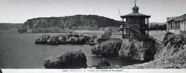 Nice - Le Lazaret et ruines de l'ancienne poudrière. 1873