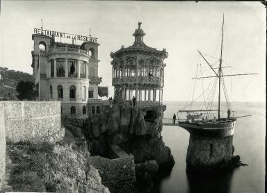 [Le restaurant de La Rserve  Nice, vers 1900.]