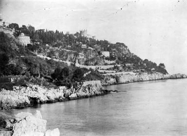 Extrmit orientale de Nice : Villa Lefvre et sa caverne maritime, Chteau de Montboron en 1907