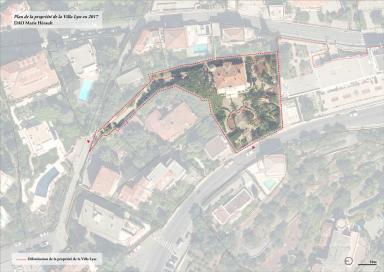 Plan de la proprit de la Villa Lyse en 2017, DAO Marie Hrault.