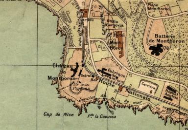 @Vue cartographique, extrait du plan Thiebaud de 1912.@