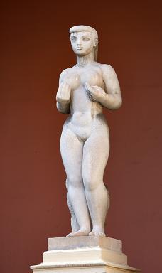 Statue : lt. Sculpteur : Volti. 1954.