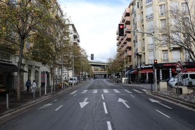 Vue du boulevard en direction du nord