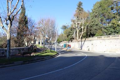 Vue de la partie tournante en contrebas sud du boulevard