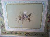 Décor plafond du château Mont-Fleury avant travaux, plafond rez du chaussé.