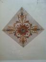 Zoom sur décor plafond du château Mont-Fleury, premier étage.