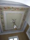 Décor plafond du château Mont-Fleury avant travaux, plafond rez du chaussé.
