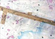 Plan masse d'aprs le plan cadastral, 1871.