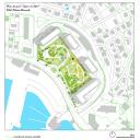 Plan de plantation du parc Vigier en 2017, DAO Marie Hrault.