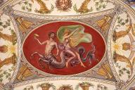 Motif central du plafond.