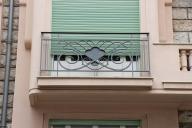 Détail d'un garde-corps en ferronnerie