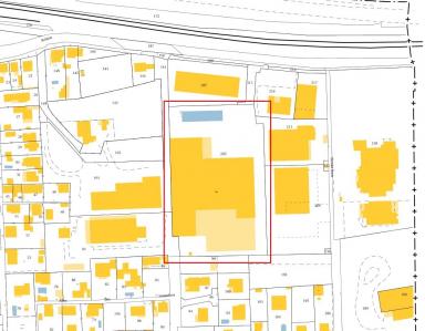 Extrait cadastral de la commune La Penne-sur-Huveaune, section AB, chelle d'origine 1/1250e.