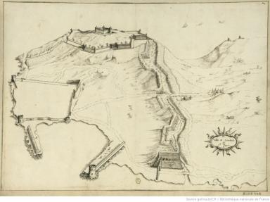 La Ville et Citadelle de Saint-Tropés. 1647.@La Ville et Citadelle de Saint-Tropés. 1647.