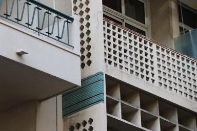 Détail des décors au droit des loggias