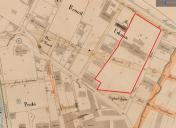 Plan-masse et de situation. D'aprs le plan d'alignement de la ville de Menton dress en 1879.