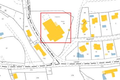 Extrait cadastral de la commune de Roquefort-la-Bdoule section AL, chelle d'origine 1/1250