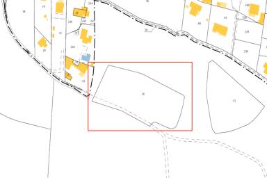 Extrait cadastral de la commune La Penne-sur-Huveaune, section AO, échelle d'origine 1/1250e.
