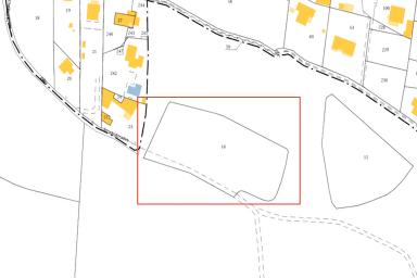 Extrait cadastral de la commune La Penne-sur-Huveaune, section AO, chelle d'origine 1/1250e.