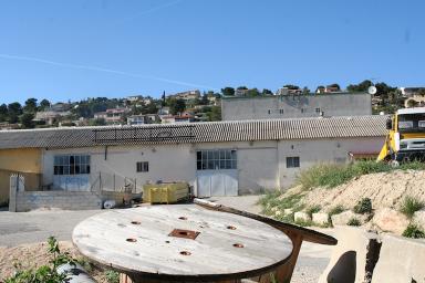 Vue du bâtiment de l'ex-marbrerie COLOMBO & Fils, parcelle 59