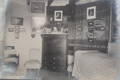 Photo de l'intrieur du moulin dans les annes 1940, issue de la collection prive de Mme Bartalini (propritaire du moulin)