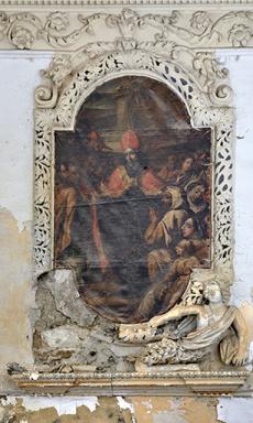 Décor n°7 : vue générale.@Tableau n°7 : saint Augustin portant assistance devant le siège d'Hippone.