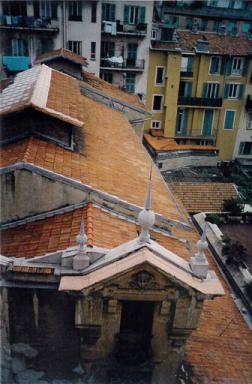 Ancien cinéma Odéon, vue depuis l'ouest avant transformation en appartements, vers 1990
