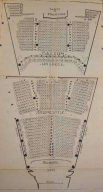 Cinma Escurial, disposition des fauteuils