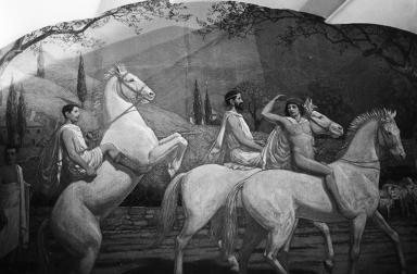 Cinéma Escurial, peinture les Romains, détail, photographie non datée (cote MHR93_02061805Z_P)