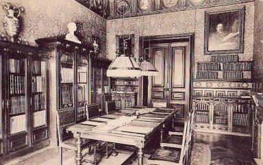 Le salon Hercule Florence, carte postale non datée.