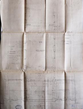 Demande de permis de construire, mars 1931, Florestano di Fausto architecte, plan de l'tage (cote 2T655 685).