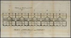 Demande de permis de construire, mars 1923, R.L. Gastaldi architecte, plan du rez-de-chausse (cote 2T340 181).