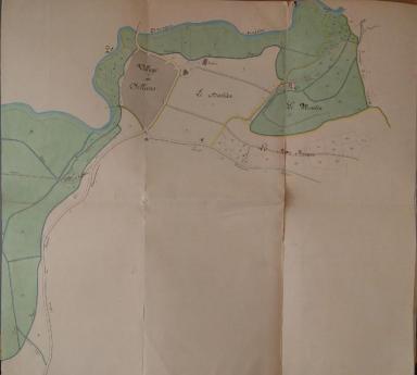 Suite du plan parcellaire du canal dirrigation des Bgons dresss par l'ingnieur ordinaire Hoslin, Sillans-la-Cascade, 1867