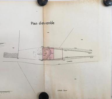 Projet d'adduction d'eau potable. Plan densemble de la station de pompage, Saint-Julien, 1937
