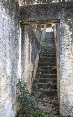 Escalier desservant les logements.