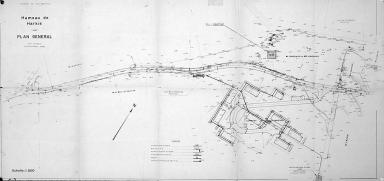 Hameau de Harkis, plan général eau potable et assainissement vanne, 1/500e, non daté.