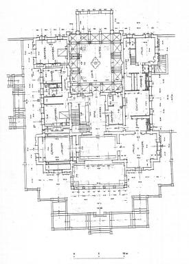 [Villa La Presqu'le de l'Ilette, Cap d'Antibes. Plan du rez-de-chausse.] 1929.
