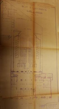 Nouveau casino [Nice], projet de transformation, le rez-de-chausse, 1945.