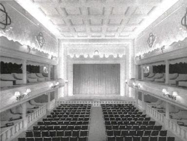 Nouveau Casino, Nice, [post 1945]. Il s'agit de la salle aprs l'intervention de l'architecte Richard Laugier.