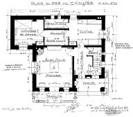 Proprit de Mr Maurice Peellaert  la Garoupe : avenue du Grand Duc. Projet de villa. Plan du rez-de-chausse. 1929.