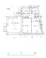 [Construction d'un btiment annexe  l'htel Belles Rives. Plans et lvations.] 1956. Plan du rez-de-chausse.